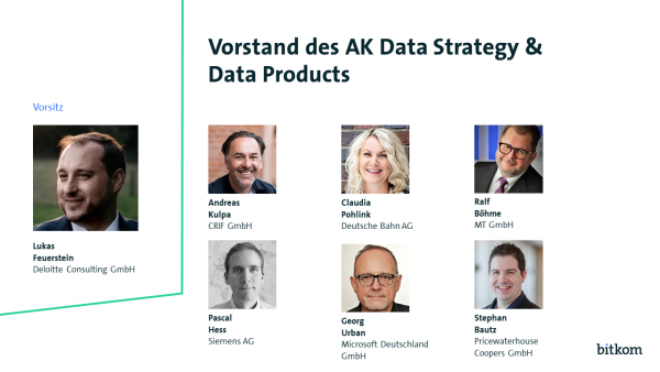 Bitkom Vorstand: AK Data Strategy & Data Products